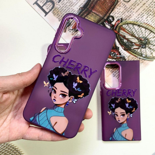   Purple Cool Girl design for iPhone 15 Pro