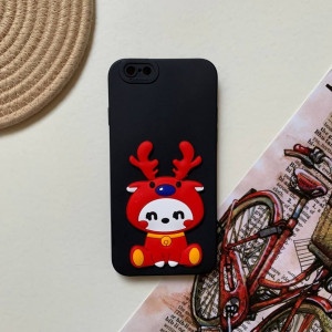 قاب سیلیکونی عروسکی طرح  برجسته گوزن گوشی آیفون 6-6s