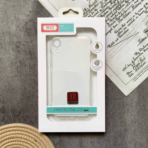 Transparent jelly case with iPhone XR