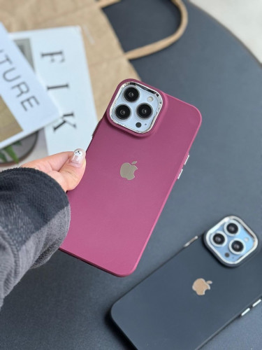 Colorful iPhone 13 case with metal logo