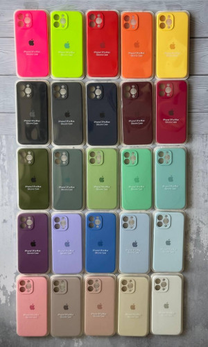 The original silicone case inside the fur of the iPhone 13