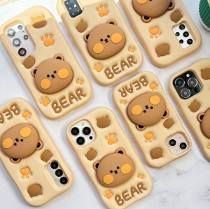 قاب فانتزی سیلیکونی خرسی تدی Bear گوشی سامسونگ A54