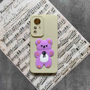 قاب عروسکی برجسته خرسی گوشی شیائومی می 12T-12T پرو