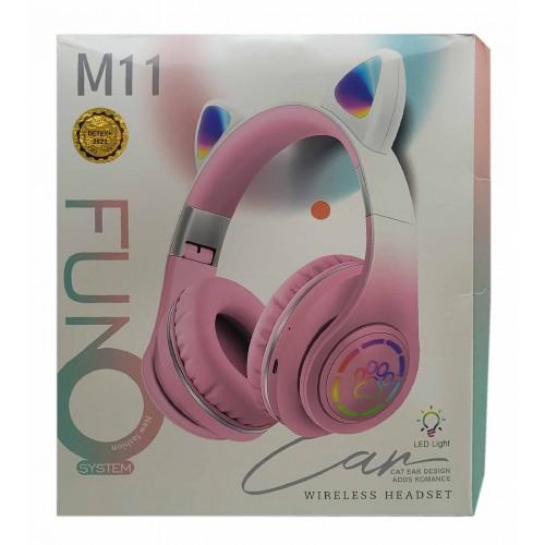 Gaming cat Funo M11 headphones with lights 