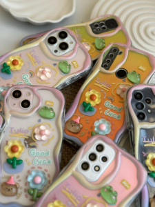 قاب سامسونگ S21 اولترا فانتزی عروسکی گل برجسته 