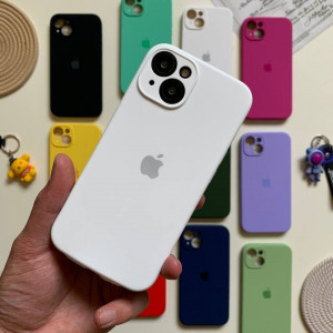 قاب سیلیکونی محافظ لنز دار اورجینال آیفون 14 پلاس