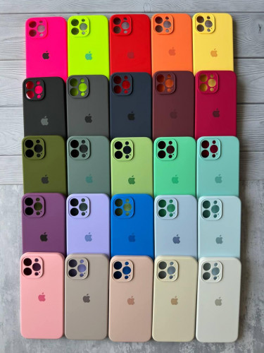 The original silicone case inside the fur of the iPhone 13