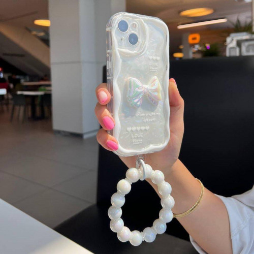 Samsung A51 shell bow tie case with pendant