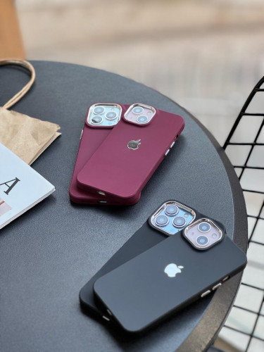 Colorful iPhone 13 case with metal logo