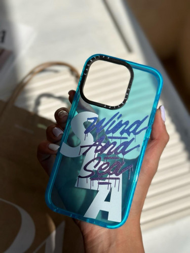 iPhone 13 Promax Wind and Sea Text Case