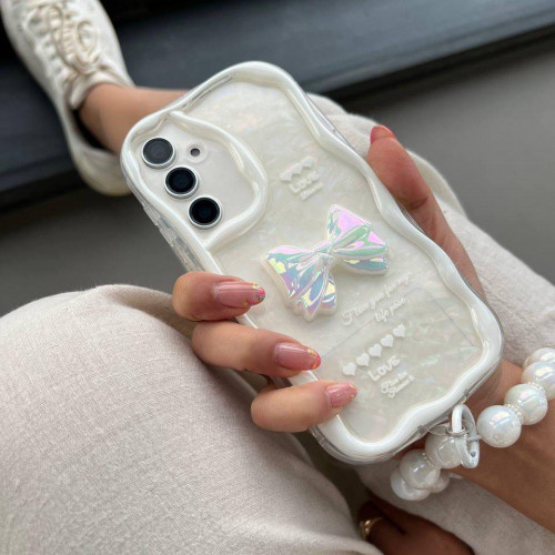 Samsung A51 shell bow tie case with pendant