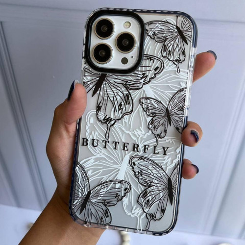 Transparent butterfly case for iPhone 12 Pro max