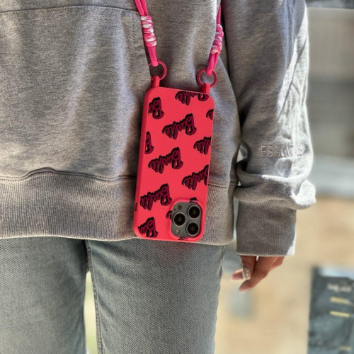 Barbie girl case with iPhone 11 Pro strap