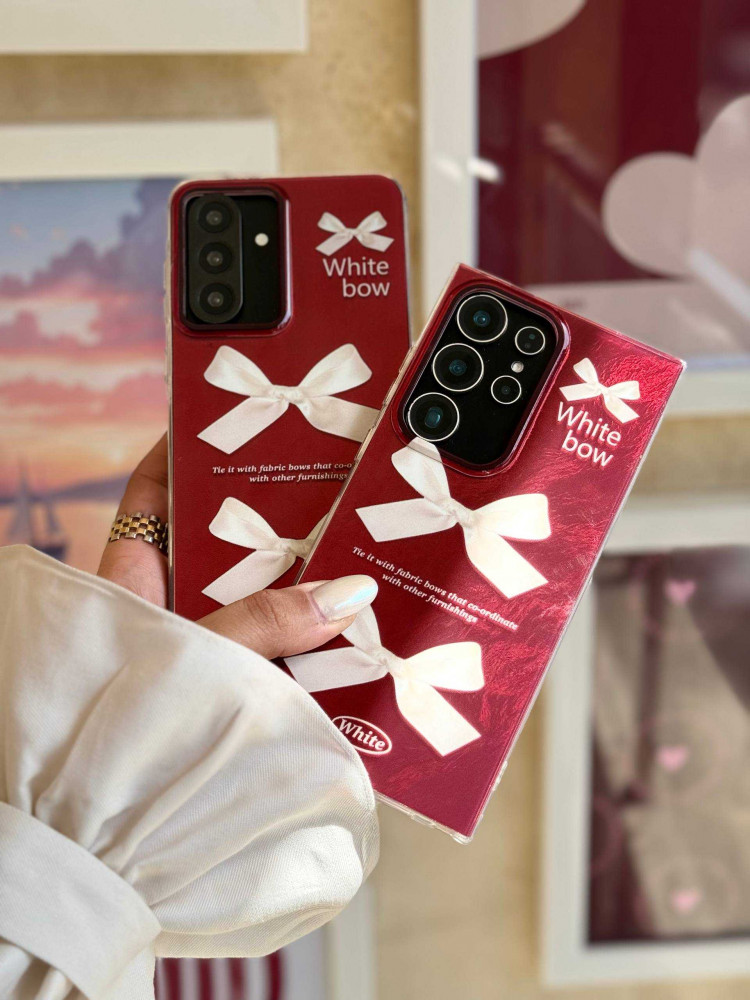 قاب طرح پاپیون سفید گوشی سامسونگ A32 4G