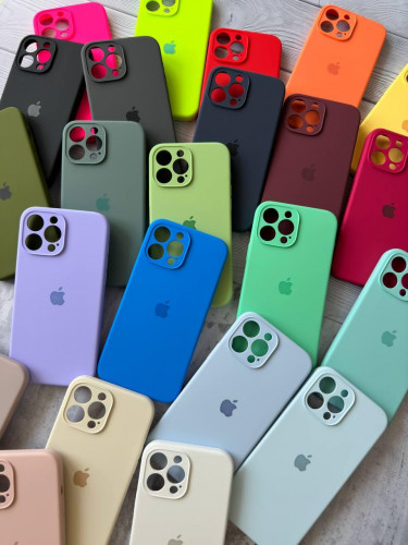 The original silicone case inside the fur of the iPhone 13