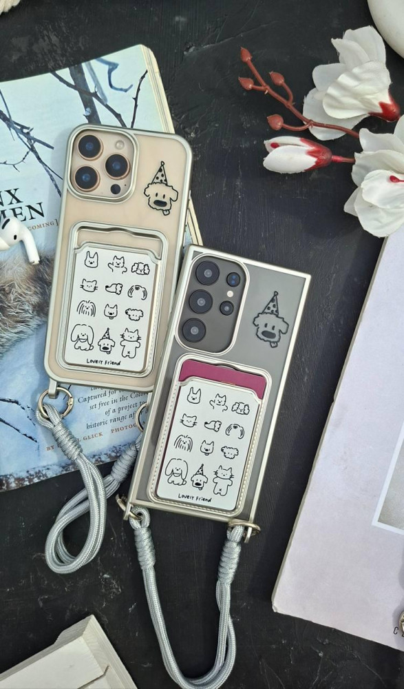 قاب فانتزی Lovely Friend طرح سگ و گربه با بند آویز گوشی سامسونگ S20 FE