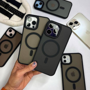 قاب مگ سیف دار پشت مات گوشی آیفون 14 پرومکس