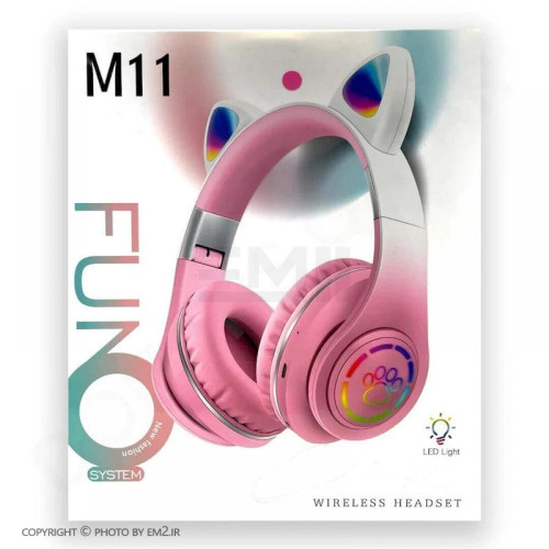Gaming cat Funo M11 headphones with lights 