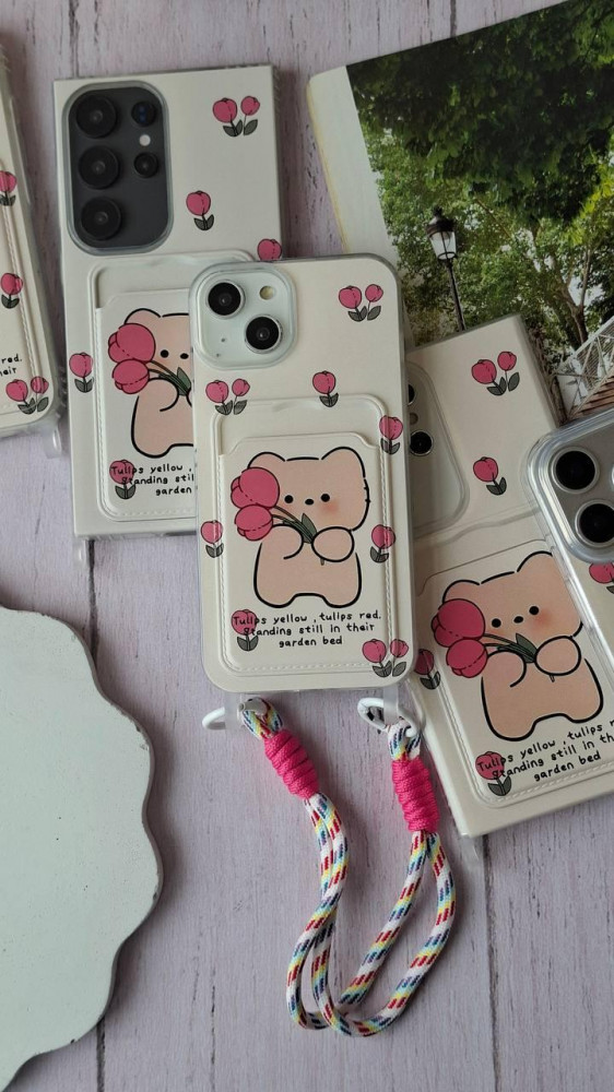 قاب طرح خرس و لاله گوشی سامسونگ A16