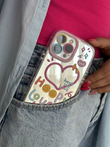 Happy lovely mirror iPhone 12 case