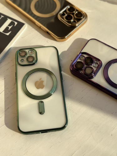 Clear iPhone 13 Pro Mag Safe case with protective lens