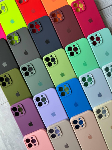 The original silicone case inside the fur of the iPhone 13
