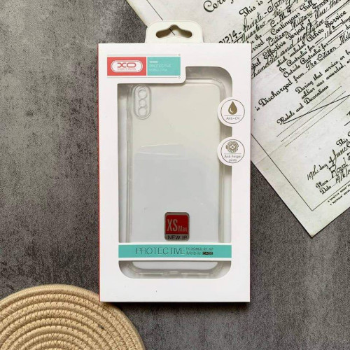 Transparent jelly case with iPhone XS Max