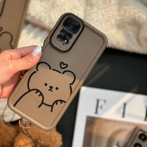 Xiaomi Redmi Note 11 Pro and Redmi Note 12 Pro 4g teddy bear frame with pendant