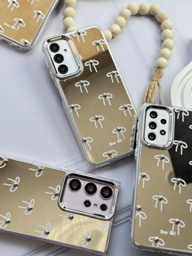 Mirror bow tie case for Xiaomi redmi note 8 pro