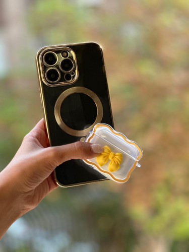 Clear iPhone 13 Pro Mag Safe case with protective lens