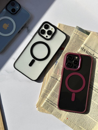 Transparent iPhone  13 Pro max case with MagSafe