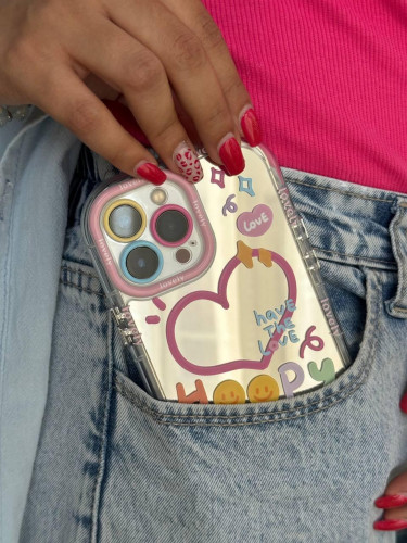 Happy lovely mirror iPhone 12 case