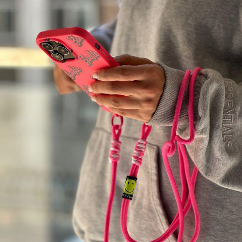 Barbie girl case with iPhone 11 Pro strap