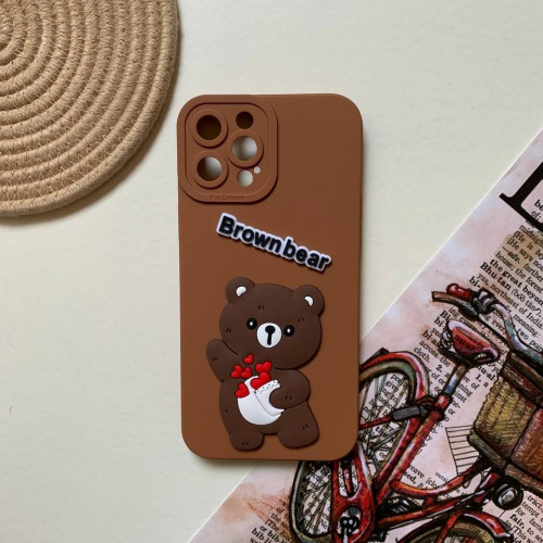 Teddy bear silicone case for iPhone 12 Pro Max