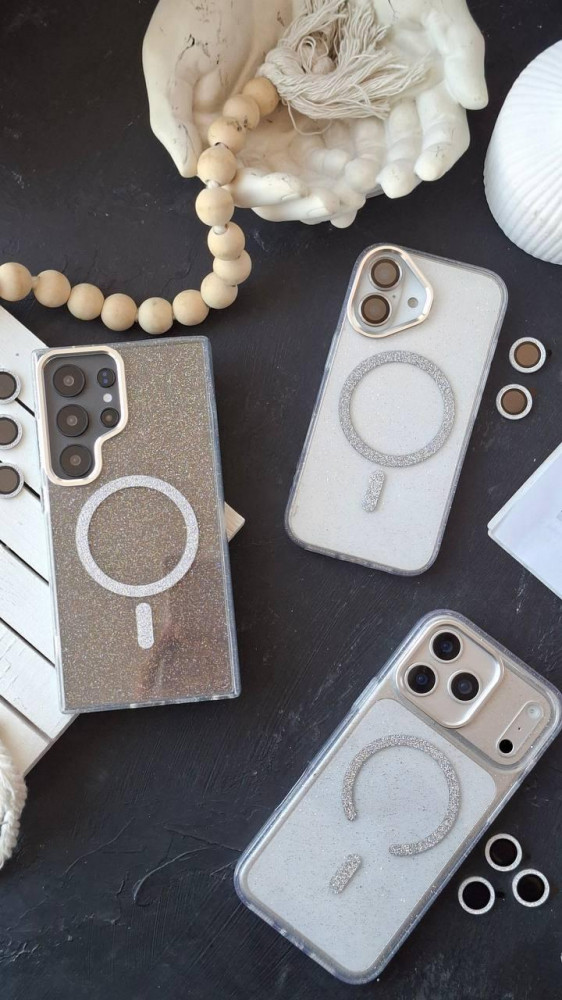 قاب مگ سیف شفاف اکلیلی گوشی سامسونگ S23 الترا