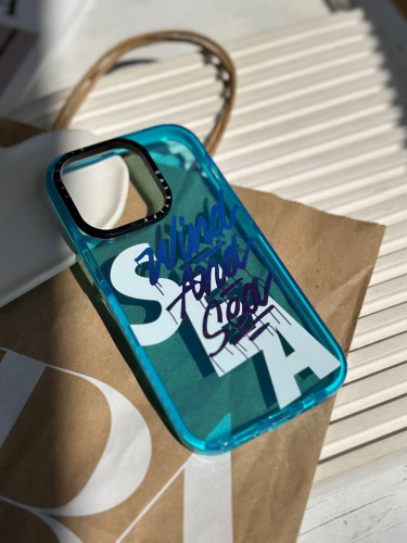 iPhone 13 Promax Wind and Sea Text Case